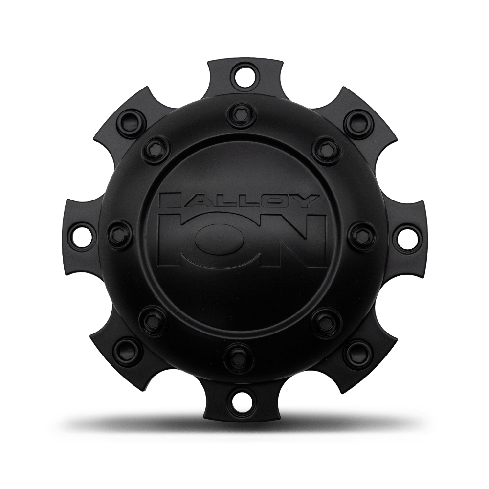 Cap- Ion Matte Black 167 17x6.5 8x165.1 Front