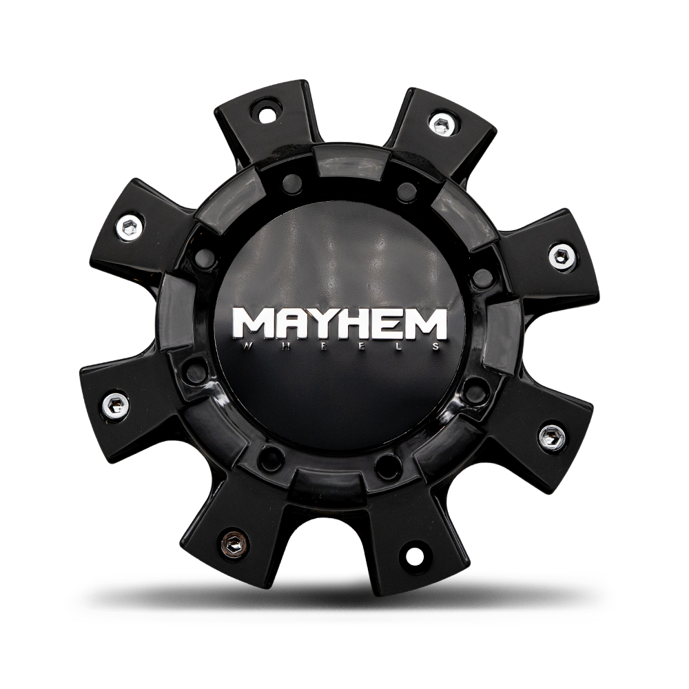 Cap- Mayhem Black 8101 8x165.1 8x170 New Logo